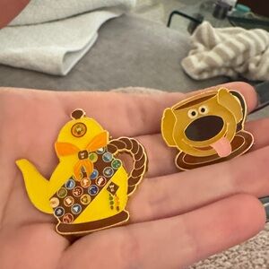 Yellow Teapot and Cup Pins lounge fly pin Up Disney pins